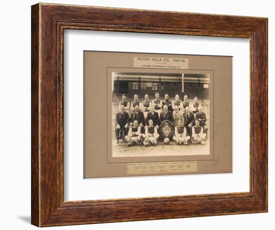 Aston Villa F.C., 1937-38, League Champions, Division 2-English School-Framed Giclee Print