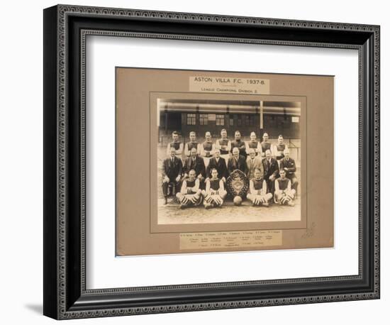 Aston Villa F.C., 1937-38, League Champions, Division 2-English School-Framed Giclee Print