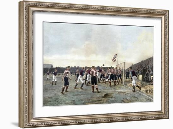 Aston Villa V Sunderland, 1893-Thomas Marie Madawaska Hemy-Framed Giclee Print