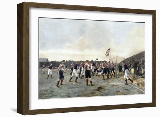 Aston Villa V Sunderland, 1893-Thomas Marie Madawaska Hemy-Framed Giclee Print