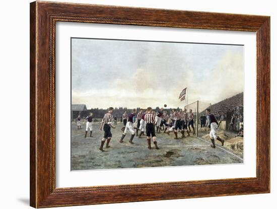 Aston Villa V Sunderland, 1893-Thomas Marie Madawaska Hemy-Framed Giclee Print