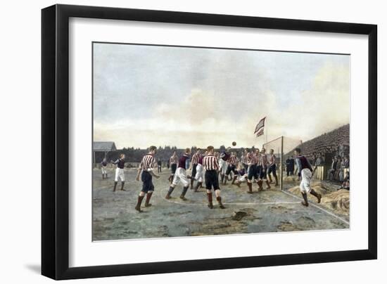 Aston Villa V Sunderland, 1893-Thomas Marie Madawaska Hemy-Framed Giclee Print