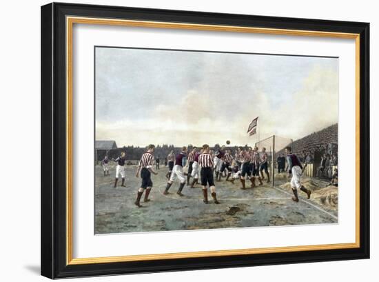 Aston Villa V Sunderland, 1893-Thomas Marie Madawaska Hemy-Framed Giclee Print