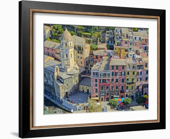 Astonishing Vernazza Cinque Terre Italy I-Markus Bleichner-Framed Art Print