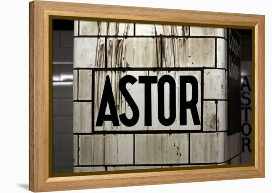 Astor Place Subway Station NYC-null-Framed Stretched Canvas