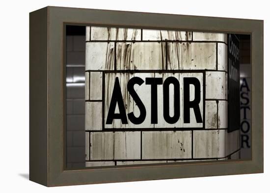 Astor Place Subway Station NYC-null-Framed Stretched Canvas