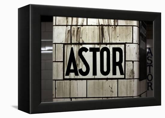 Astor Place Subway Station NYC-null-Framed Stretched Canvas