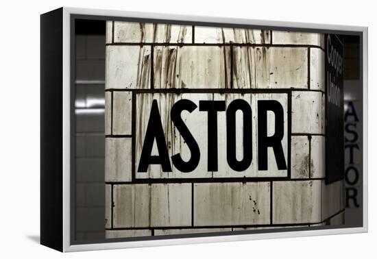 Astor Place Subway Station NYC-null-Framed Stretched Canvas