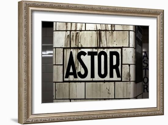 Astor Place Subway Station NYC-null-Framed Photo