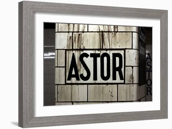 Astor Place Subway Station NYC-null-Framed Photo