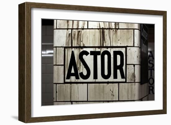 Astor Place Subway Station NYC-null-Framed Photo