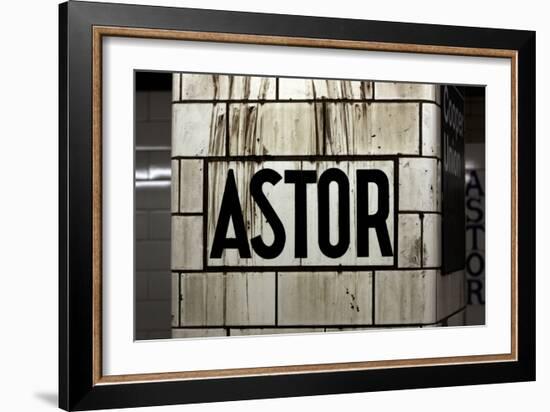 Astor Place Subway Station NYC-null-Framed Photo