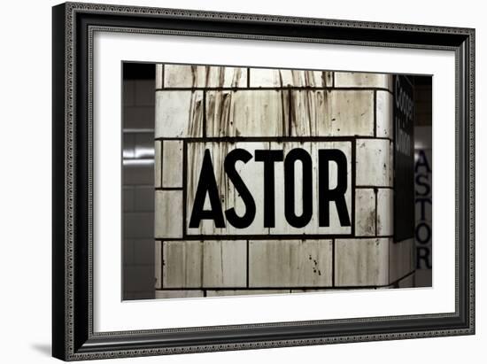 Astor Place Subway Station NYC-null-Framed Photo