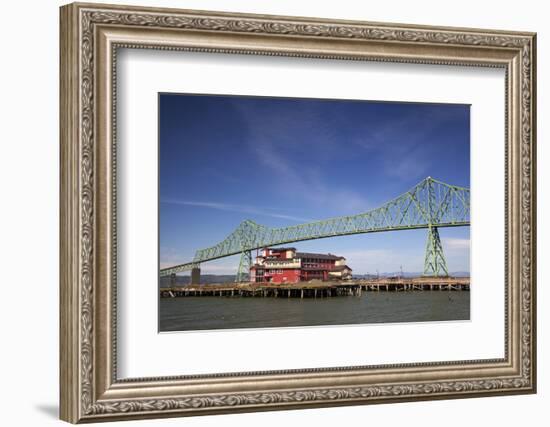 Astoria-Melger Bridge, Cannery Pier Hotel on the Columbia River, Astoria, Oregon, USA-Jamie & Judy Wild-Framed Photographic Print