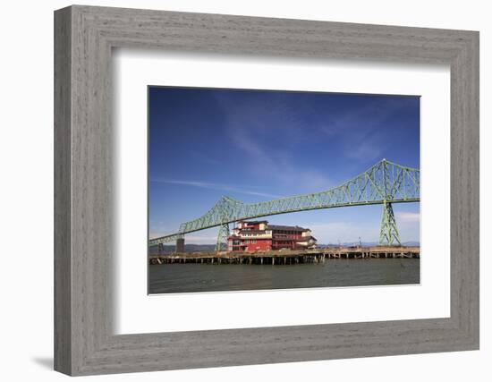 Astoria-Melger Bridge, Cannery Pier Hotel on the Columbia River, Astoria, Oregon, USA-Jamie & Judy Wild-Framed Photographic Print