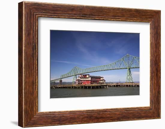 Astoria-Melger Bridge, Cannery Pier Hotel on the Columbia River, Astoria, Oregon, USA-Jamie & Judy Wild-Framed Photographic Print