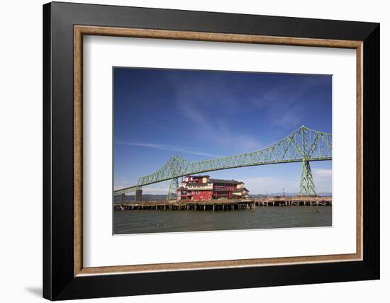 Astoria-Melger Bridge, Cannery Pier Hotel on the Columbia River, Astoria, Oregon, USA-Jamie & Judy Wild-Framed Photographic Print