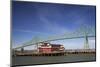 Astoria-Melger Bridge, Cannery Pier Hotel on the Columbia River, Astoria, Oregon, USA-Jamie & Judy Wild-Mounted Photographic Print