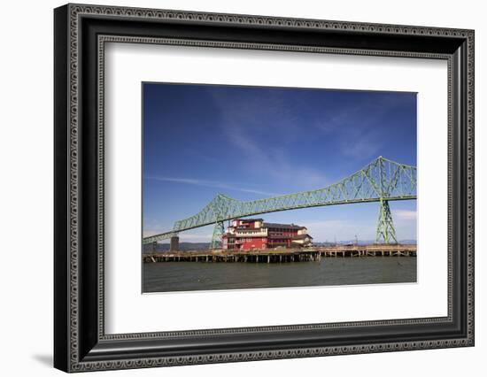 Astoria-Melger Bridge, Cannery Pier Hotel on the Columbia River, Astoria, Oregon, USA-Jamie & Judy Wild-Framed Photographic Print