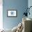 Astoria, Oregon - Scallop Shell - Blue - Coastal Icon-Lantern Press-Framed Stretched Canvas displayed on a wall