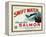 Astoria, Oregon - Thompson's Swift Water Salmon Label-Lantern Press-Framed Stretched Canvas