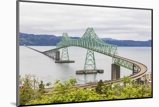 Astoria, Oregon, USA. The Astoria-Megler bridge across the Columbia River.-Emily Wilson-Mounted Photographic Print