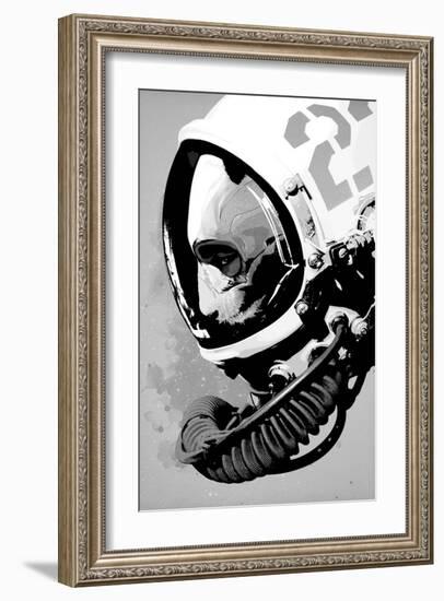 Astro Bear-Hidden Moves-Framed Art Print