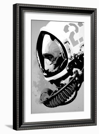 Astro Bear-Hidden Moves-Framed Art Print
