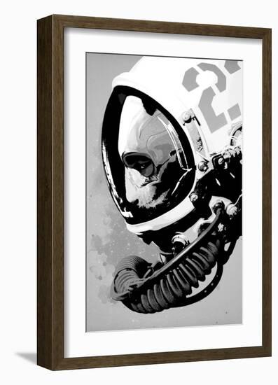 Astro Bear-Hidden Moves-Framed Art Print