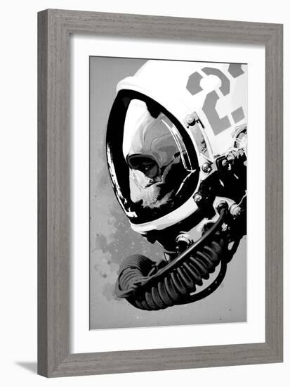 Astro Bear-Hidden Moves-Framed Art Print