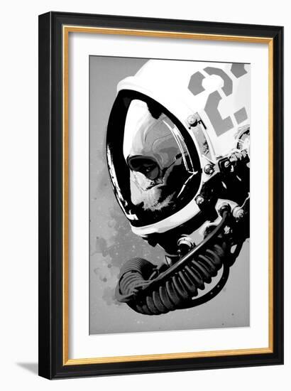 Astro Bear-Hidden Moves-Framed Art Print