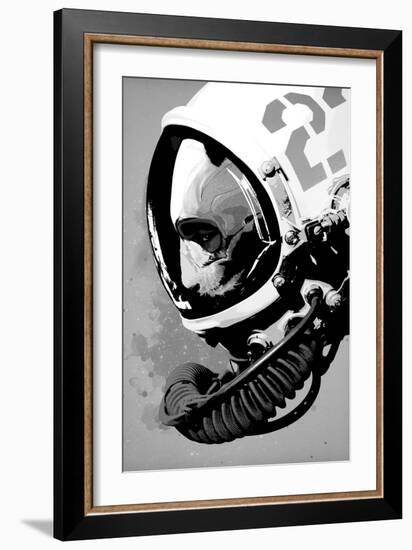 Astro Bear-Hidden Moves-Framed Art Print