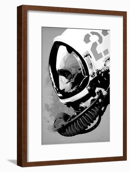Astro Bear-Hidden Moves-Framed Art Print