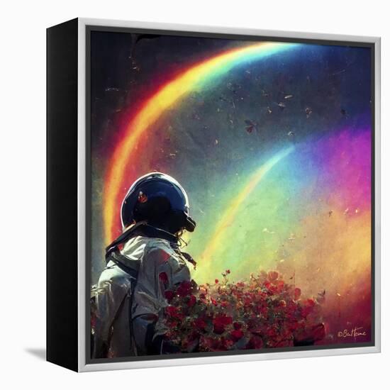 Astro Cruise 1 - Live in a Rainbow Galaxy-Ben Heine-Framed Premier Image Canvas