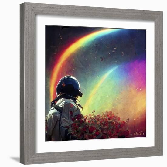 Astro Cruise 1 - Live in a Rainbow Galaxy-Ben Heine-Framed Giclee Print