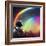 Astro Cruise 1 - Live in a Rainbow Galaxy-Ben Heine-Framed Giclee Print