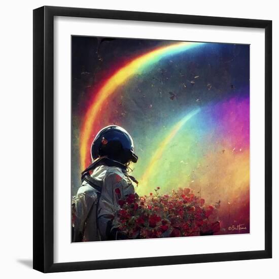 Astro Cruise 1 - Live in a Rainbow Galaxy-Ben Heine-Framed Giclee Print