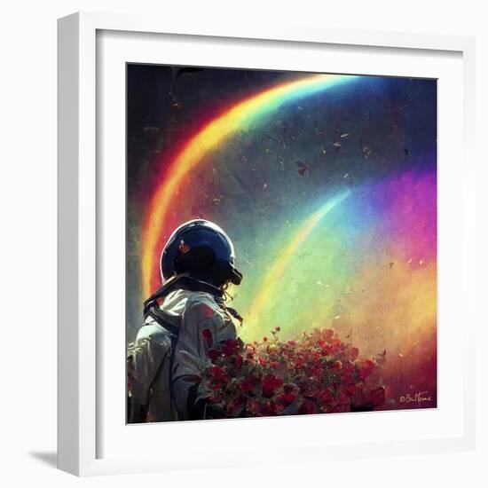 Astro Cruise 1 - Live in a Rainbow Galaxy-Ben Heine-Framed Giclee Print