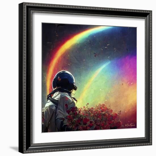 Astro Cruise 1 - Live in a Rainbow Galaxy-Ben Heine-Framed Giclee Print