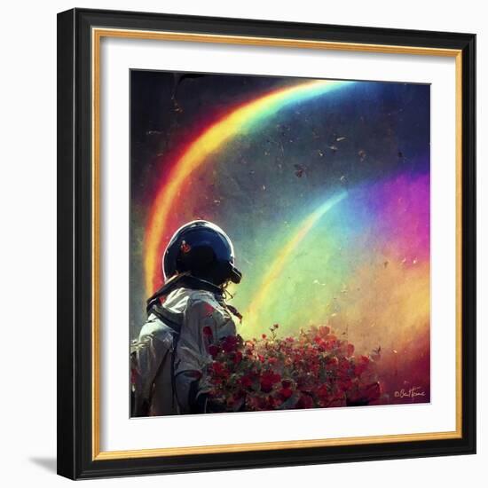 Astro Cruise 1 - Live in a Rainbow Galaxy-Ben Heine-Framed Giclee Print