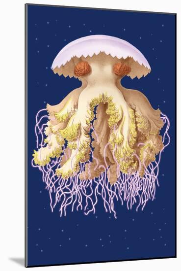 Astro-Jellyfish-Ernst Haeckel-Mounted Art Print