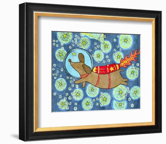 Astrodog-My Zoetrope-Framed Art Print