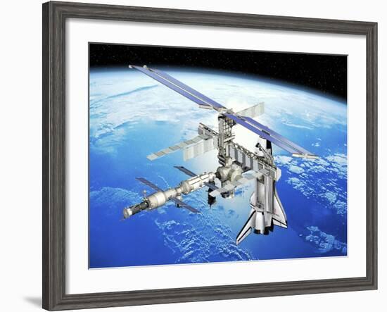 Astrolab Mission To the ISS, Artwork-David Ducros-Framed Photographic Print