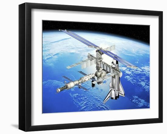 Astrolab Mission To the ISS, Artwork-David Ducros-Framed Photographic Print