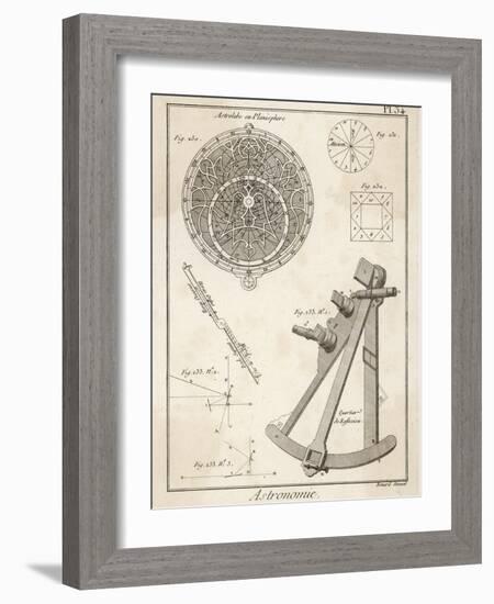 Astrolabe and Quadrant-Benard-Framed Photographic Print