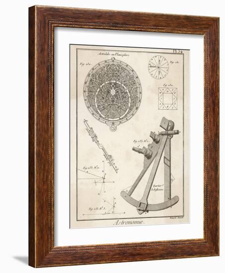 Astrolabe and Quadrant-Benard-Framed Photographic Print