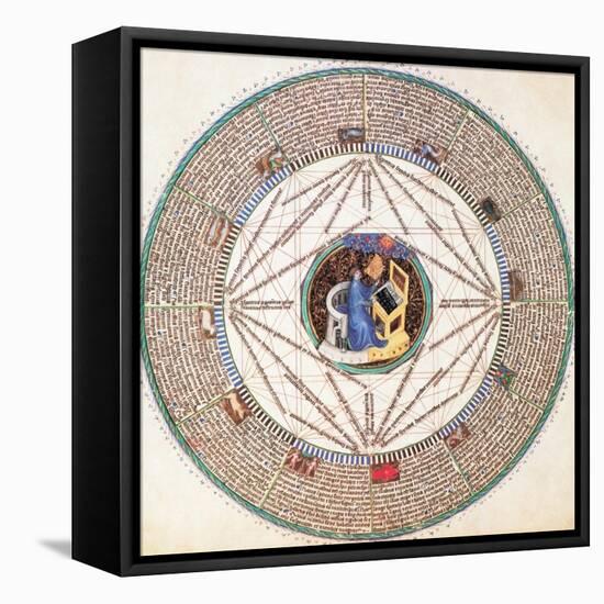 Astrologer in the Zodiac-Science Source-Framed Premier Image Canvas