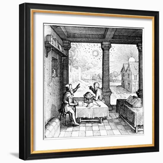 Astrologers Preparing a Horoscope, 1617-1619-null-Framed Giclee Print