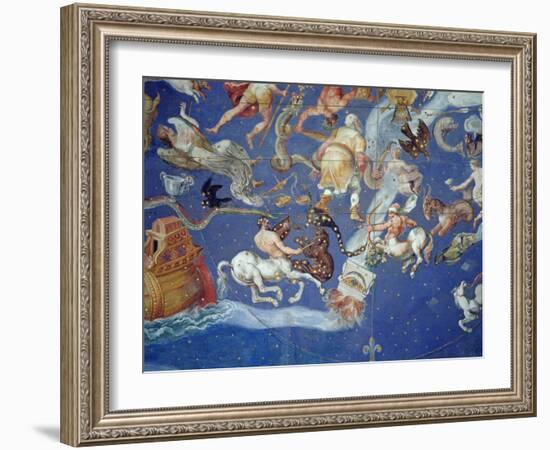 Astrological Ceiling, in the Sala Del Mappamondo-Giovanni De' Vecchi-Framed Giclee Print