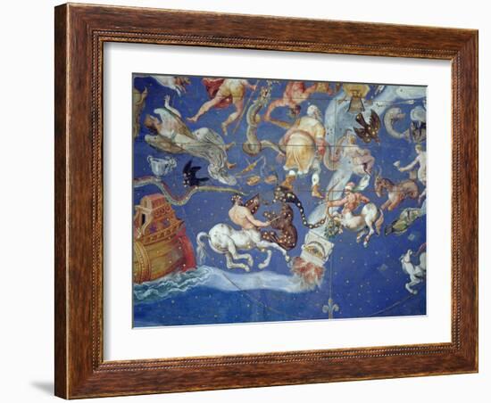 Astrological Ceiling, in the Sala Del Mappamondo-Giovanni De' Vecchi-Framed Giclee Print